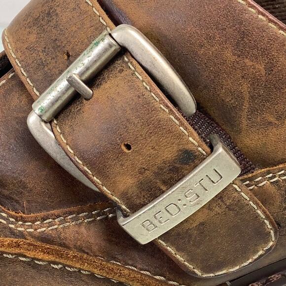 Bed Stu oil rub leather Buckle Slip on Oxfords Derby men shoes size 11 main image 7